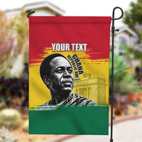 Personalized Ghana Republic Day Garden Flag Kwame Nkrumah Vintage Portrait Art - July 1st Theme