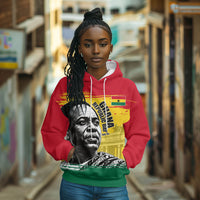 Personalized Ghana Republic Day Hoodie Kwame Nkrumah Vintage Portrait Art - July 1st Theme