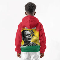 Personalized Ghana Republic Day Kid Hoodie Kwame Nkrumah Vintage Portrait Art - July 1st Theme