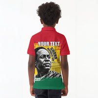Personalized Ghana Republic Day Kid Polo Shirt Kwame Nkrumah Vintage Portrait Art - July 1st Theme