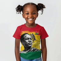 Personalized Ghana Republic Day Kid T shirt Kwame Nkrumah Vintage Portrait Art - July 1st Theme
