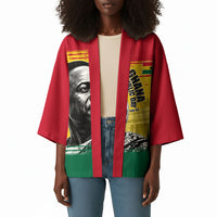 Personalized Ghana Republic Day Kimono Kwame Nkrumah Vintage Portrait Art - July 1st Theme