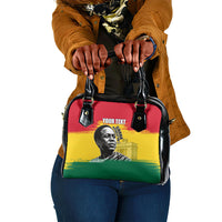 Personalized Ghana Republic Day Shoulder Handbag Kwame Nkrumah Vintage Portrait Art - July 1st Theme