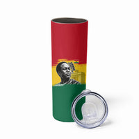 Personalized Ghana Republic Day Skinny Tumbler Kwame Nkrumah Vintage Portrait Art - July 1st Theme