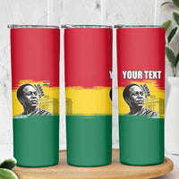 Personalized Ghana Republic Day Skinny Tumbler Kwame Nkrumah Vintage Portrait Art - July 1st Theme