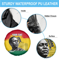 Personalized Ghana Republic Day Spare Tire Cover Kwame Nkrumah Vintage Portrait Art - July 1st Theme