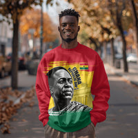Personalized Ghana Republic Day Sweatshirt Kwame Nkrumah Vintage Portrait Art - July 1st Theme