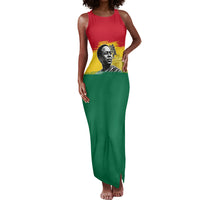 Personalized Ghana Republic Day Tank Maxi Dress Kwame Nkrumah Vintage Portrait Art - July 1st Theme