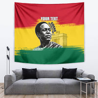 Personalized Ghana Republic Day Tapestry Kwame Nkrumah Vintage Portrait Art - July 1st Theme
