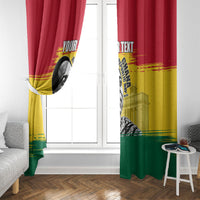 Personalized Ghana Republic Day Window Curtain Kwame Nkrumah Vintage Portrait Art - July 1st Theme