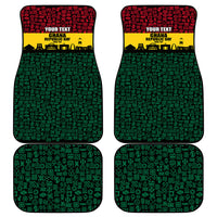 Personalized Ghana Republic Day Car Mats Adinkra Pattern Heritage Silhouette African Culture Art