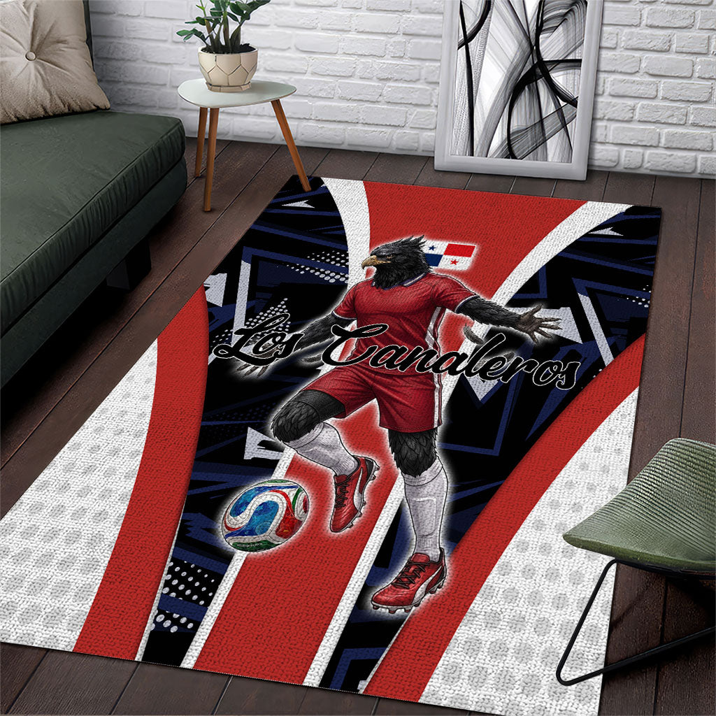 Panama Soccer Harpy Eagle Area Rug Los Canaleros Football Mascot Fan