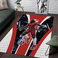 Panama Soccer Harpy Eagle Area Rug Los Canaleros Football Mascot Fan