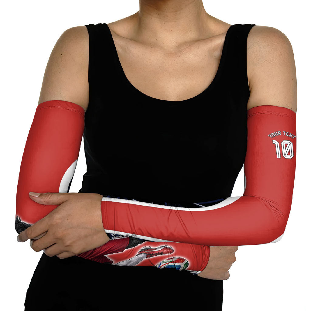 Personalized Panama Soccer Harpy Eagle Arm Sleeves Los Canaleros Football Mascot Fan