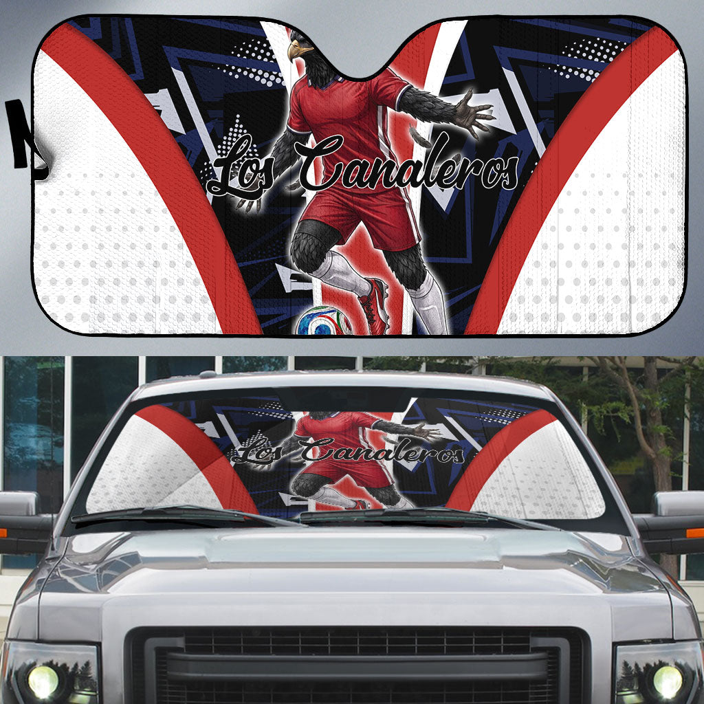 Panama Soccer Harpy Eagle Auto Sun Shade Los Canaleros Football Mascot Fan