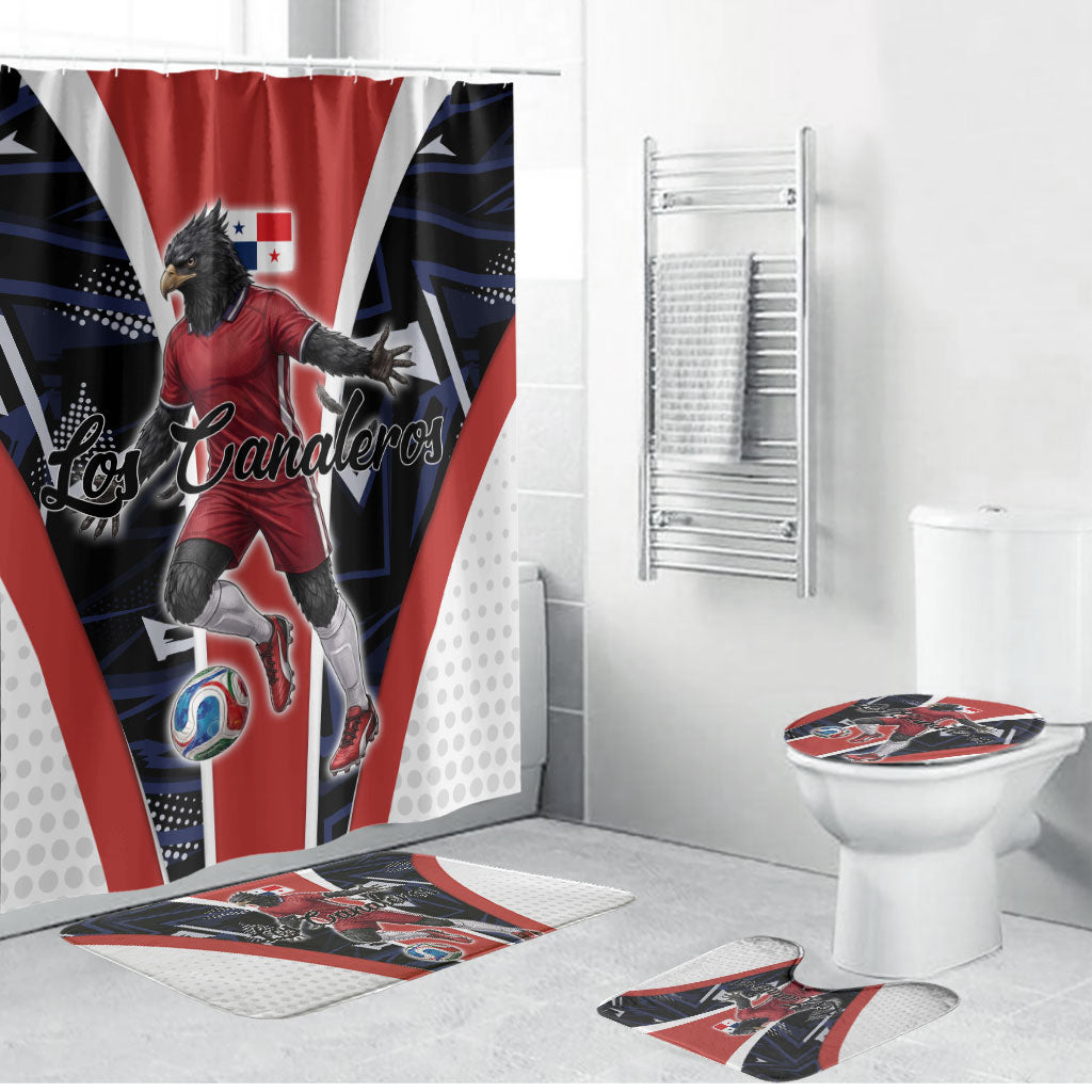 Panama Soccer Harpy Eagle Bathroom Set Los Canaleros Football Mascot Fan