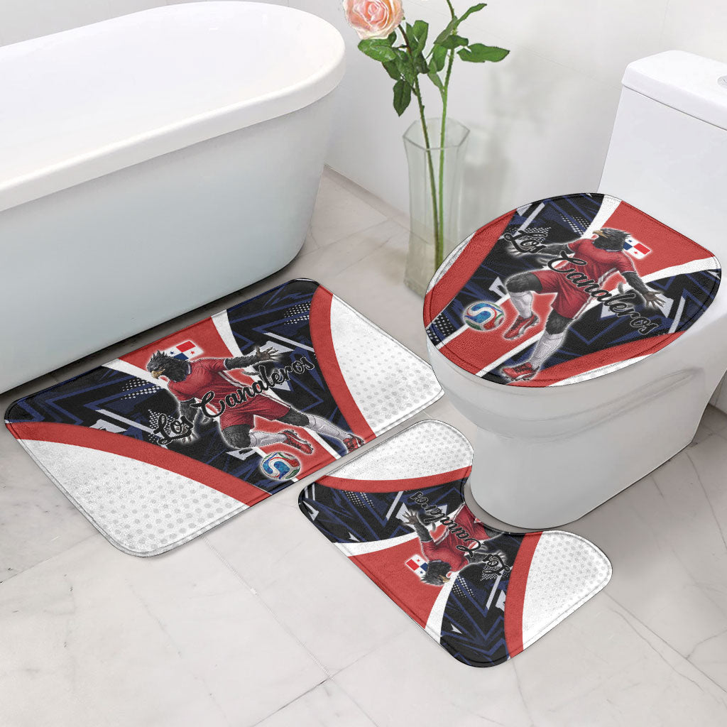 Panama Soccer Harpy Eagle Bathroom Set Los Canaleros Football Mascot Fan
