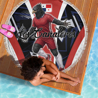 Panama Soccer Harpy Eagle Beach Blanket Los Canaleros Football Mascot Fan