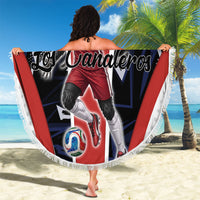 Panama Soccer Harpy Eagle Beach Blanket Los Canaleros Football Mascot Fan
