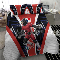 Panama Soccer Harpy Eagle Bedding Set Los Canaleros Football Mascot Fan