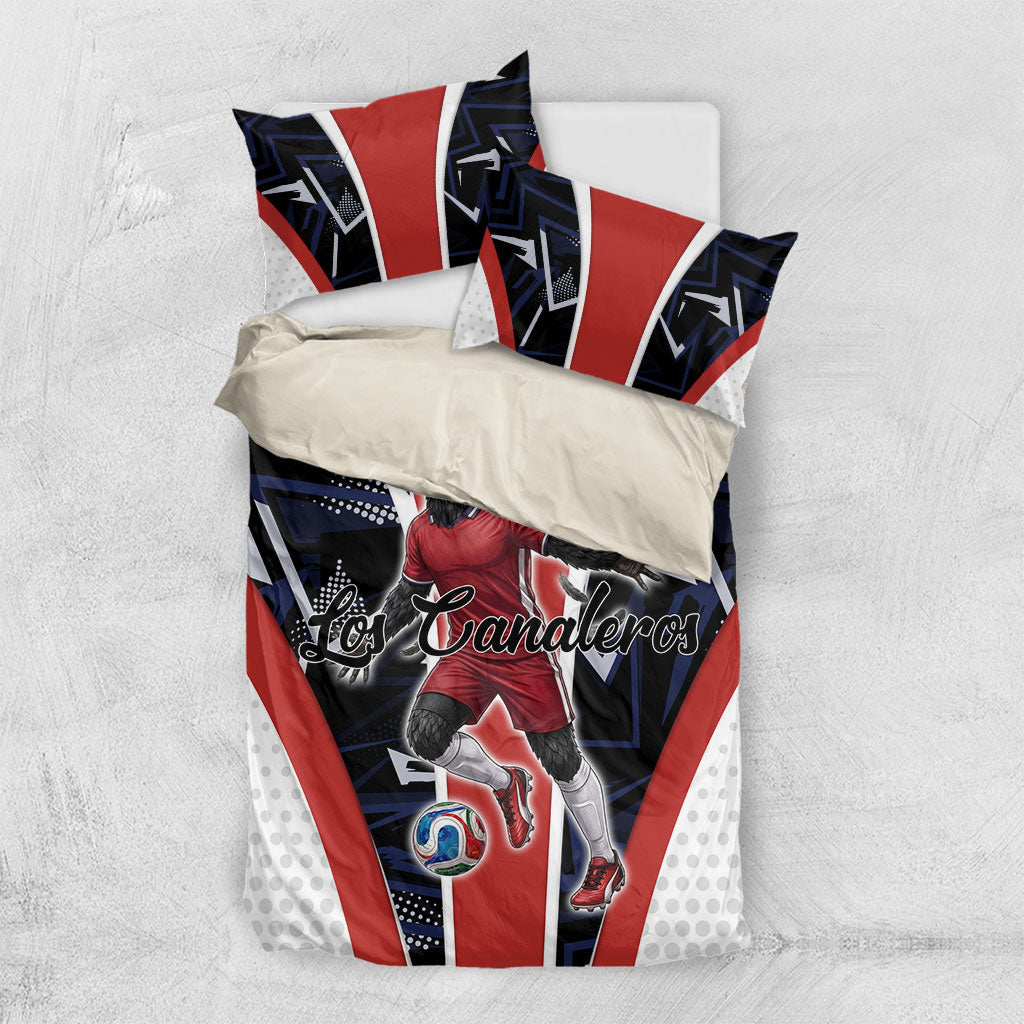 Panama Soccer Harpy Eagle Bedding Set Los Canaleros Football Mascot Fan