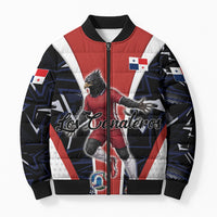 Personalized Panama Soccer Harpy Eagle Bomber Puffer Jacket Los Canaleros Football Mascot Fan