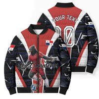 Personalized Panama Soccer Harpy Eagle Bomber Puffer Jacket Los Canaleros Football Mascot Fan