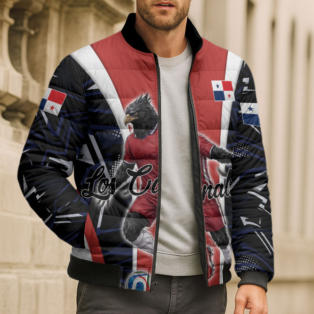 Personalized Panama Soccer Harpy Eagle Bomber Puffer Jacket Los Canaleros Football Mascot Fan