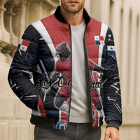Personalized Panama Soccer Harpy Eagle Bomber Puffer Jacket Los Canaleros Football Mascot Fan