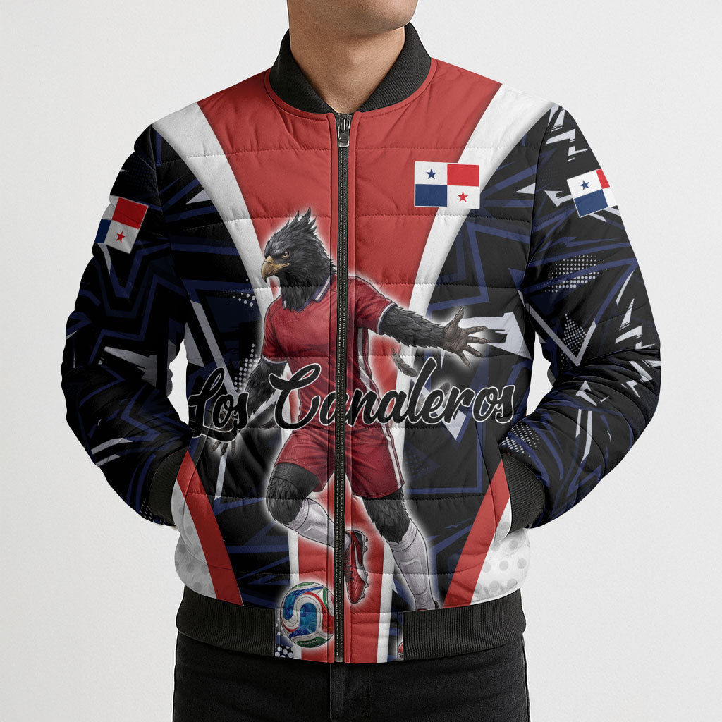 Personalized Panama Soccer Harpy Eagle Bomber Puffer Jacket Los Canaleros Football Mascot Fan