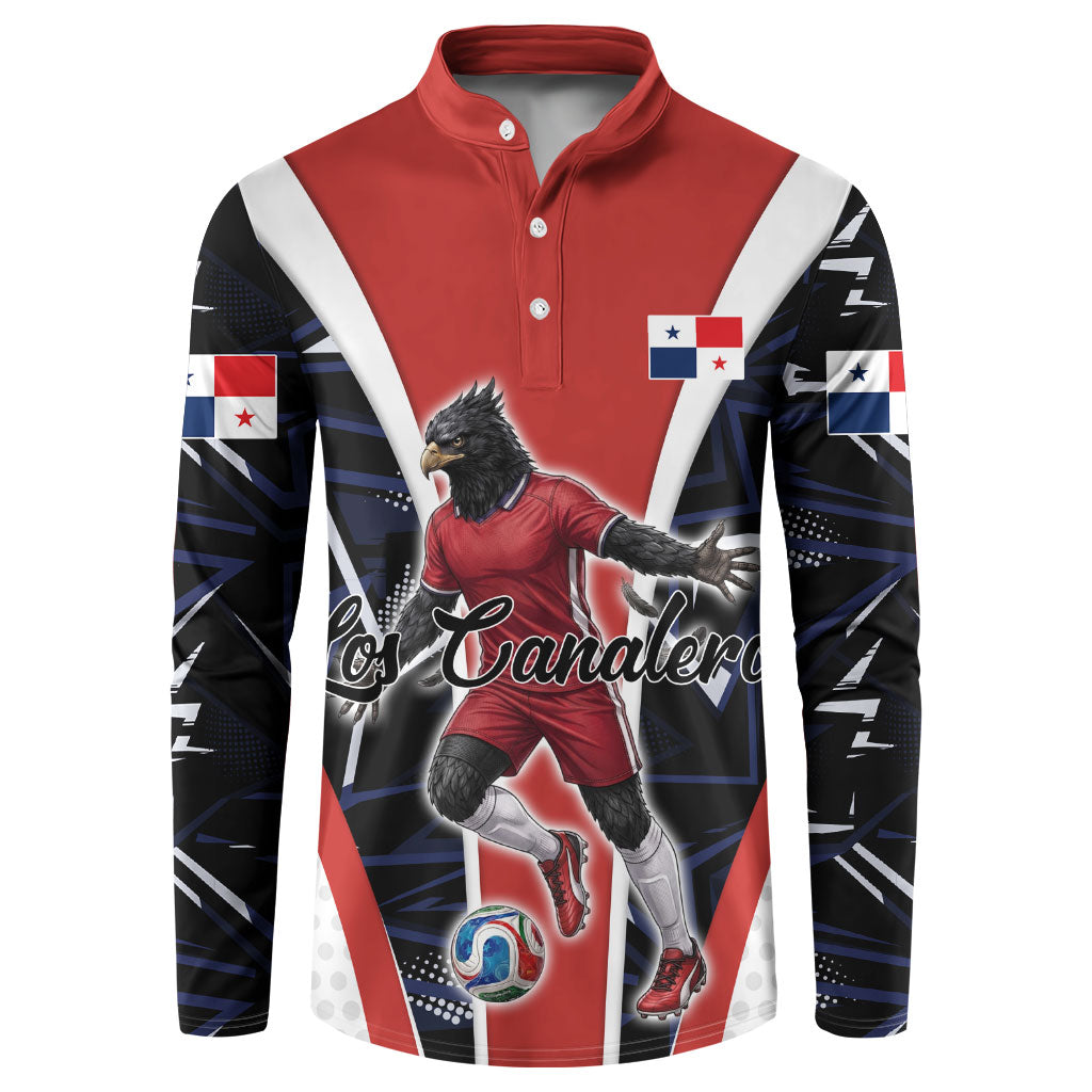 Personalized Panama Soccer Harpy Eagle Button Sweatshirt Los Canaleros Football Mascot Fan