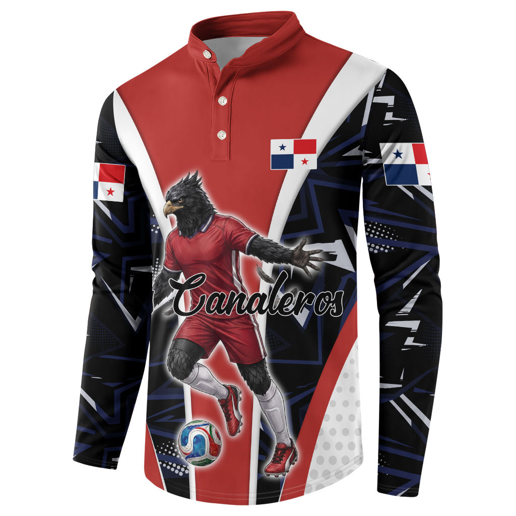 Personalized Panama Soccer Harpy Eagle Button Sweatshirt Los Canaleros Football Mascot Fan