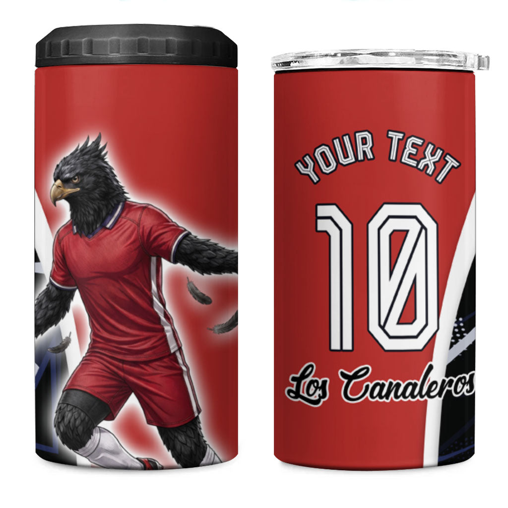 Personalized Panama Soccer Harpy Eagle 4 in 1 Can Cooler Tumbler Los Canaleros Football Mascot Fan