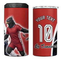 Personalized Panama Soccer Harpy Eagle 4 in 1 Can Cooler Tumbler Los Canaleros Football Mascot Fan