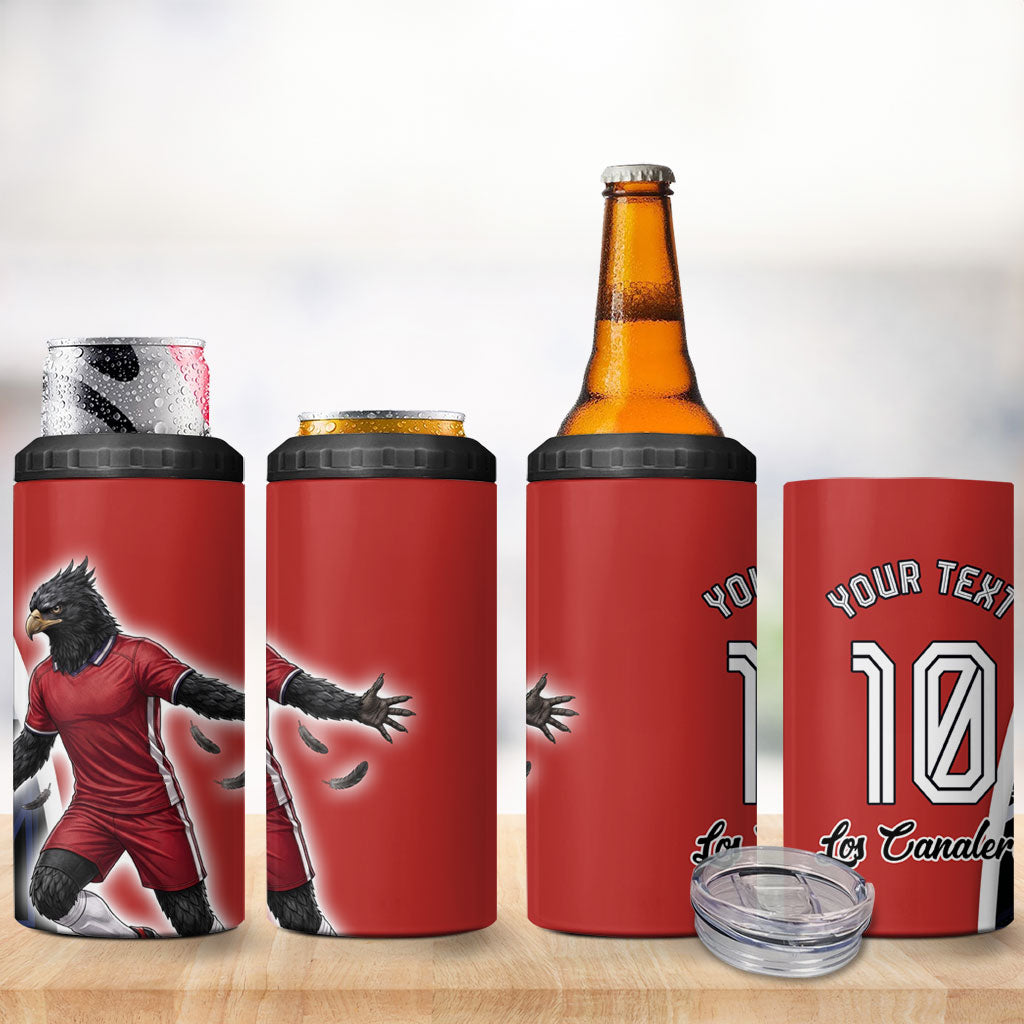 Personalized Panama Soccer Harpy Eagle 4 in 1 Can Cooler Tumbler Los Canaleros Football Mascot Fan