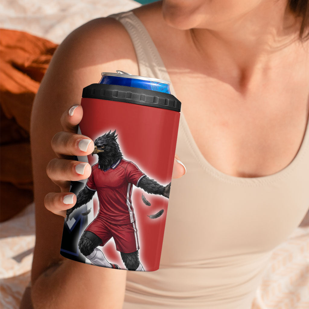 Personalized Panama Soccer Harpy Eagle 4 in 1 Can Cooler Tumbler Los Canaleros Football Mascot Fan