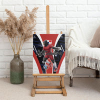 Panama Soccer Harpy Eagle Canvas Wall Art Los Canaleros Football Mascot Fan