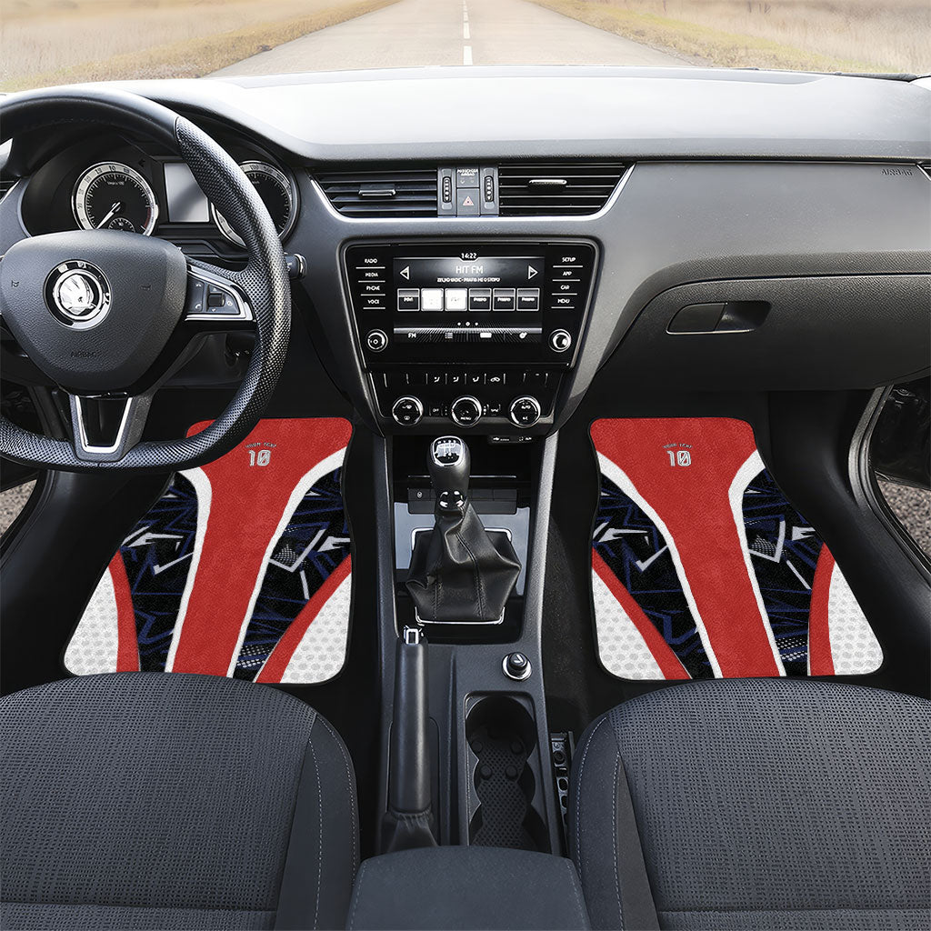 Personalized Panama Soccer Harpy Eagle Car Mats Los Canaleros Football Mascot Fan