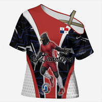 Personalized Panama Soccer Harpy Eagle Cross Shoulder Shirt Los Canaleros Football Mascot Fan