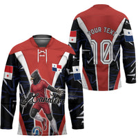 Personalized Panama Soccer Harpy Eagle Hockey Jersey Los Canaleros Football Mascot Fan