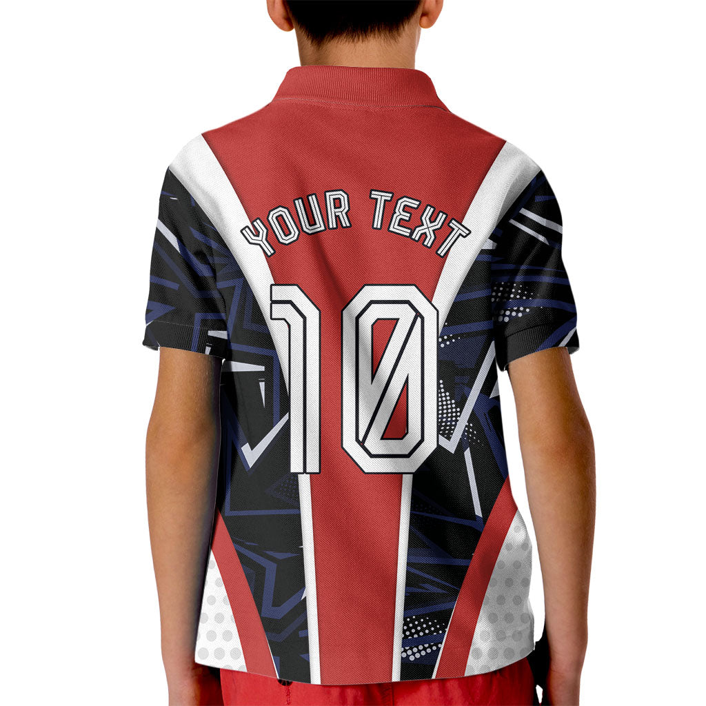 Personalized Panama Soccer Harpy Eagle Kid Polo Shirt Los Canaleros Football Mascot Fan