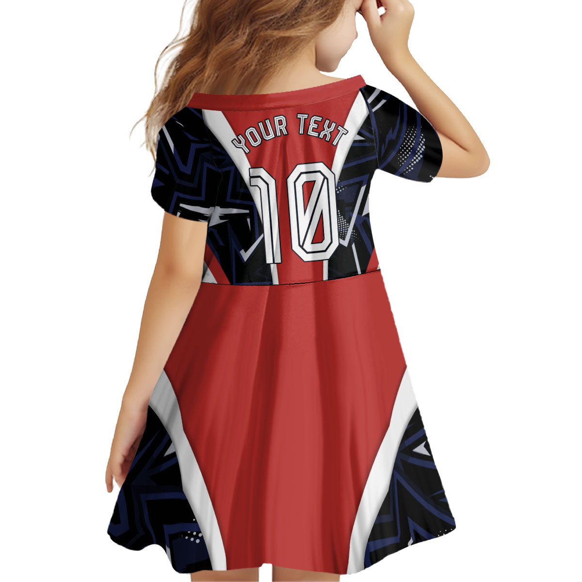 Personalized Panama Soccer Harpy Eagle Kid Short Sleeve Dress Los Canaleros Football Mascot Fan