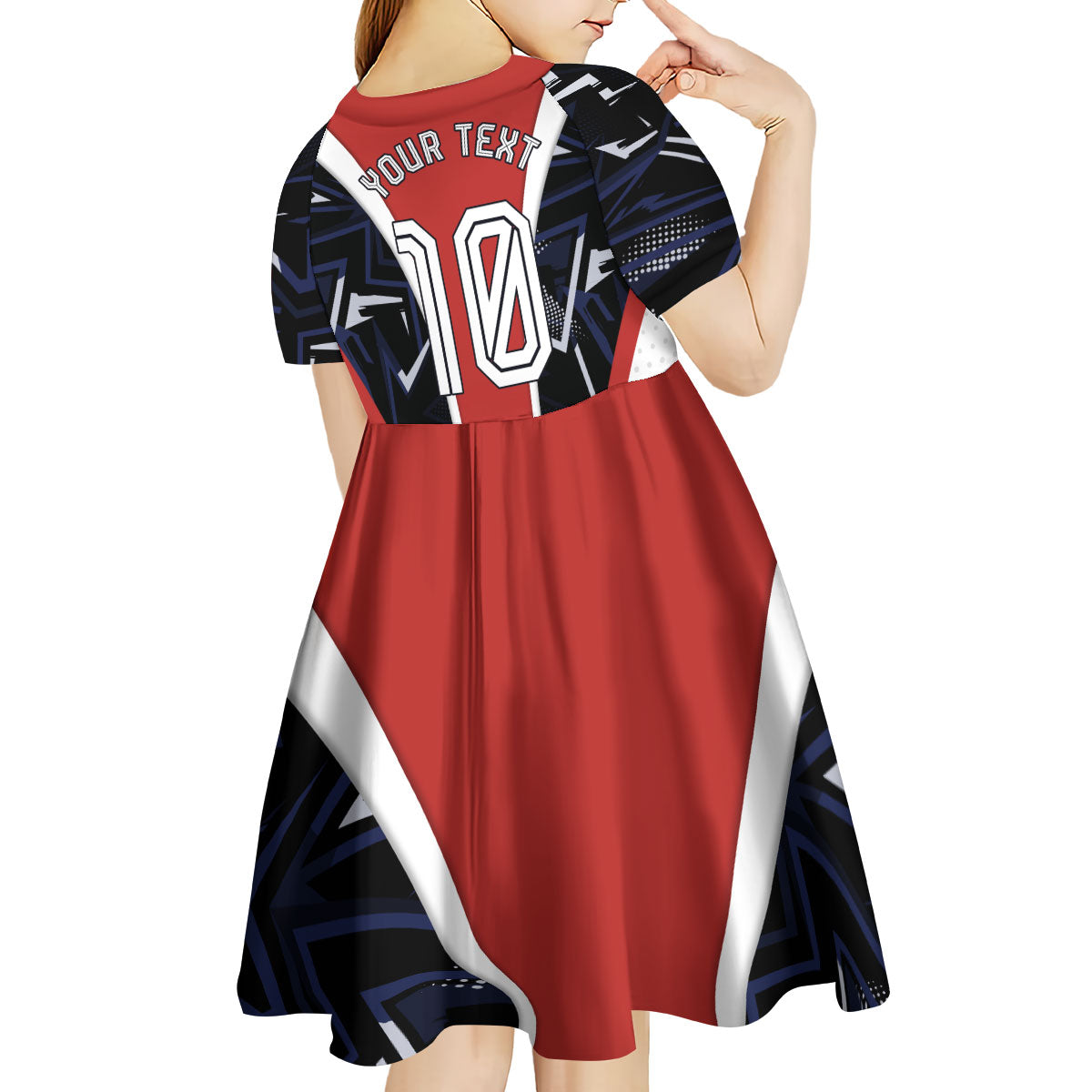 Personalized Panama Soccer Harpy Eagle Kid Short Sleeve Dress Los Canaleros Football Mascot Fan