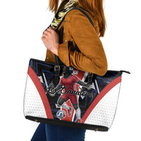 Panama Soccer Harpy Eagle Leather Tote Bag Los Canaleros Football Mascot Fan