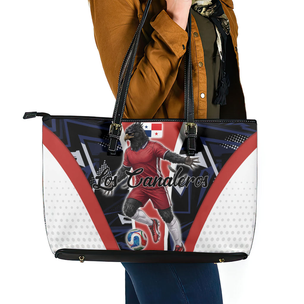Panama Soccer Harpy Eagle Leather Tote Bag Los Canaleros Football Mascot Fan