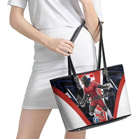Panama Soccer Harpy Eagle Leather Tote Bag Los Canaleros Football Mascot Fan