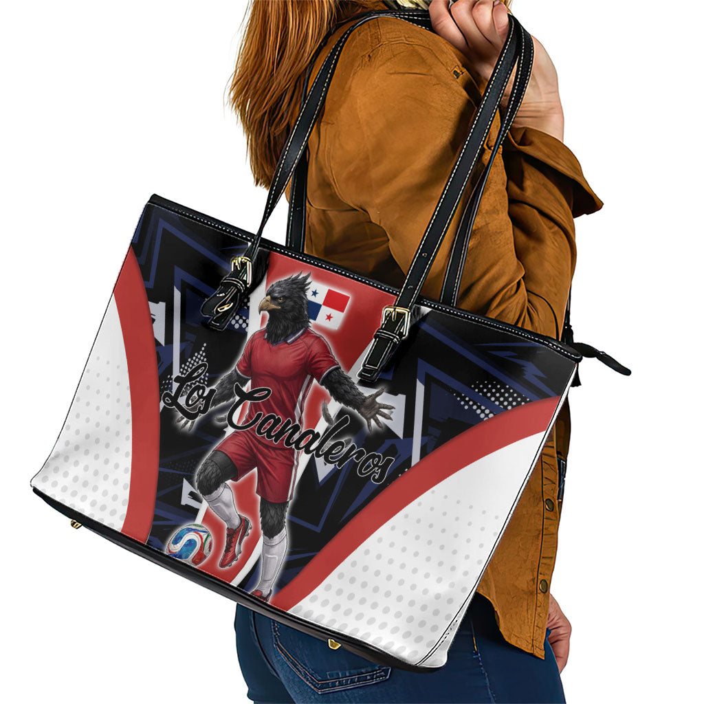 Panama Soccer Harpy Eagle Leather Tote Bag Los Canaleros Football Mascot Fan