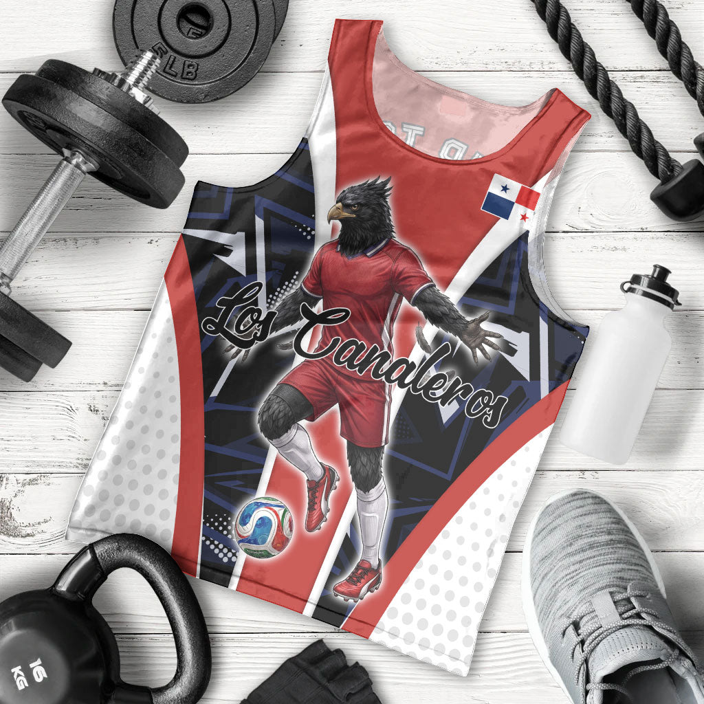 Personalized Panama Soccer Harpy Eagle Men Tank Top Los Canaleros Football Mascot Fan