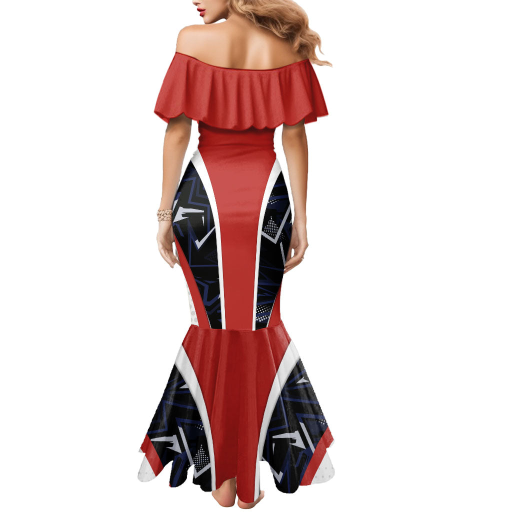 Personalized Panama Soccer Harpy Eagle Mermaid Dress Los Canaleros Football Mascot Fan