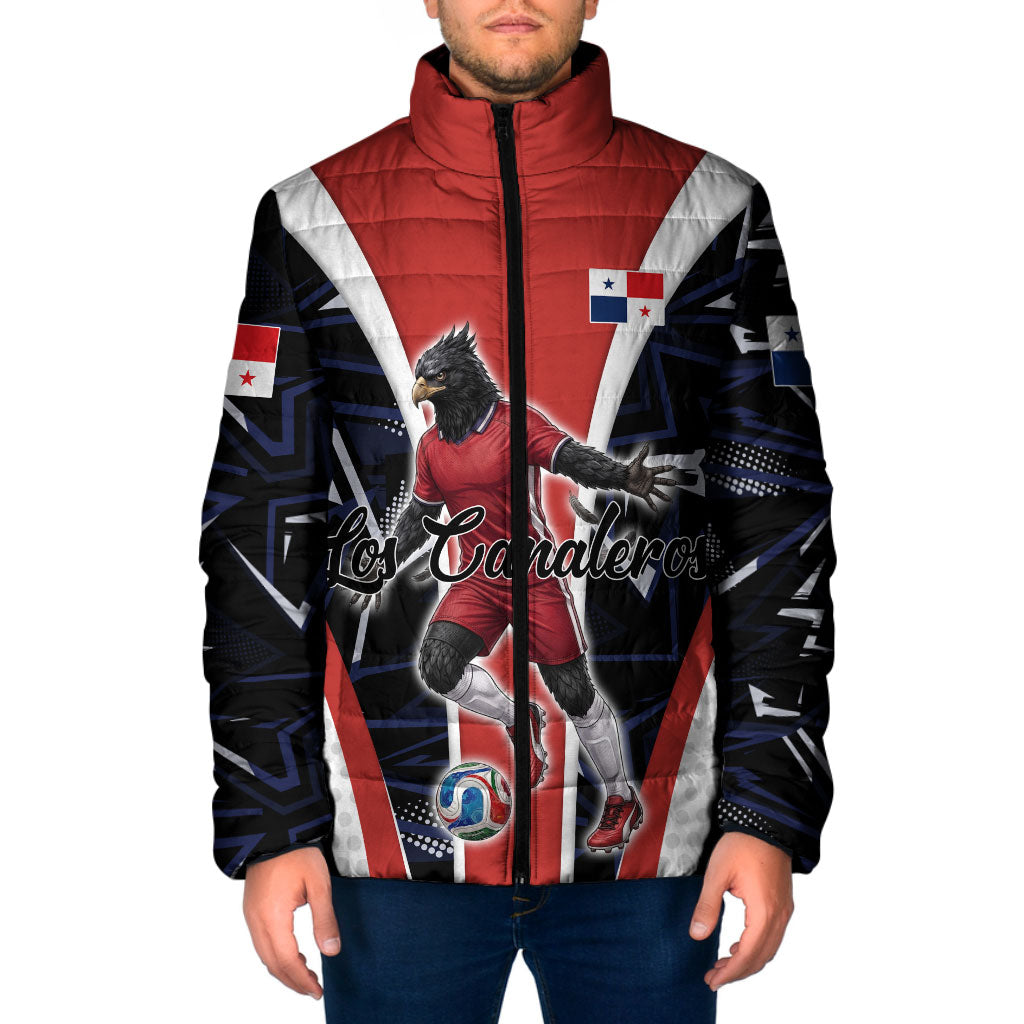 Personalized Panama Soccer Harpy Eagle Padded Jacket Los Canaleros Football Mascot Fan